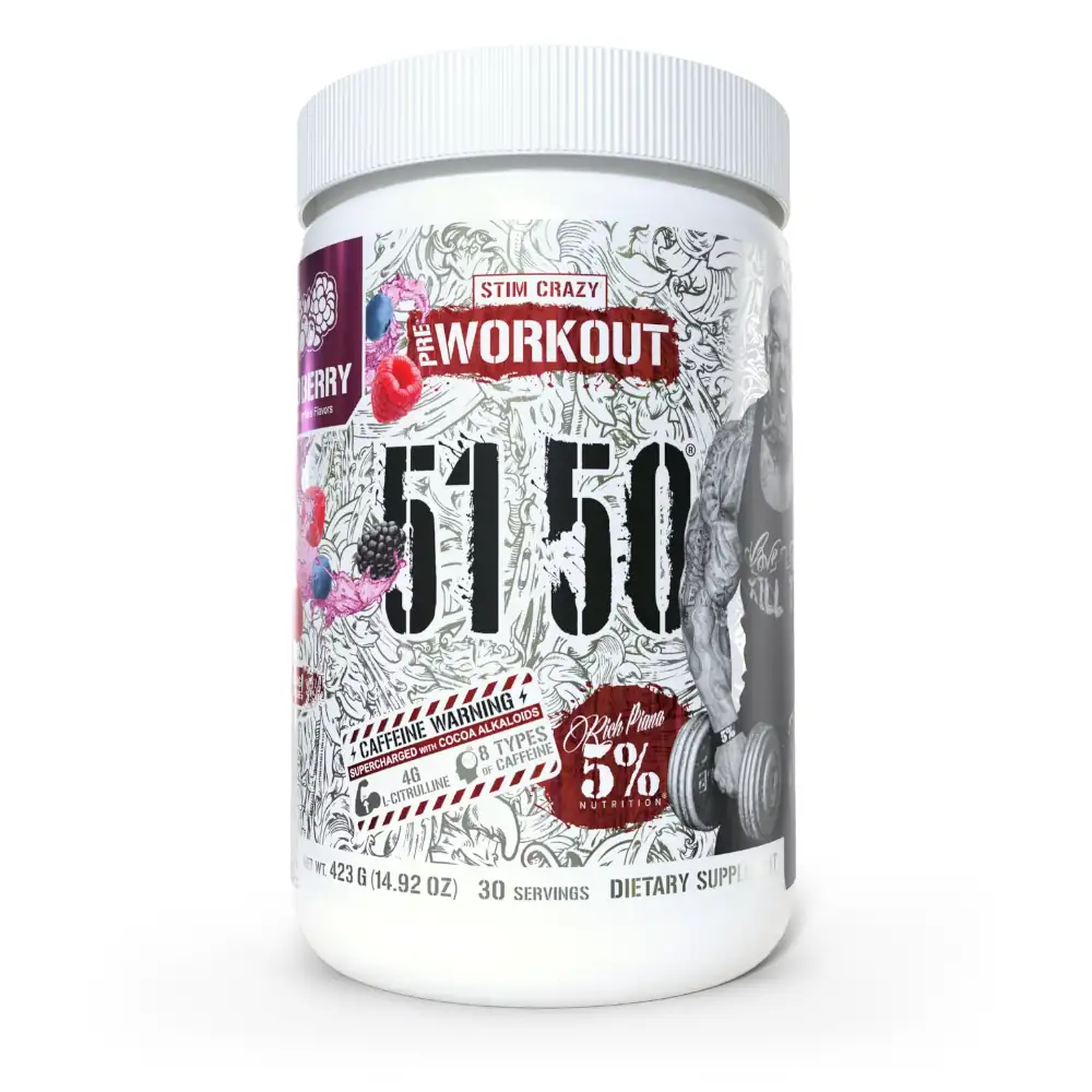 5% Nutrition 5150 Pre-Workout 1 5 Percent Nutrition 5150 Wildberry