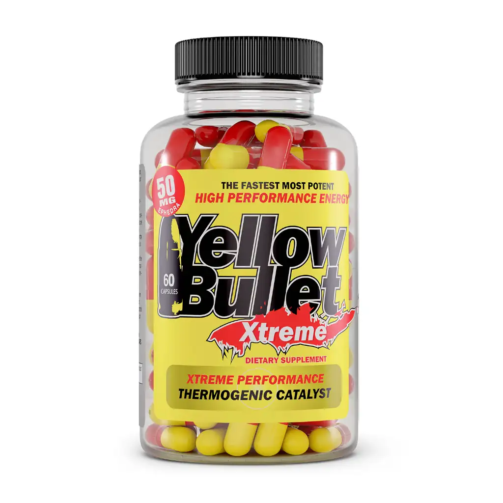Hard Rock Supplements Yellow Bullet Xtreme - 60 Capsules 1 Hard Rock Supplements Yellow Bullet Xtreme