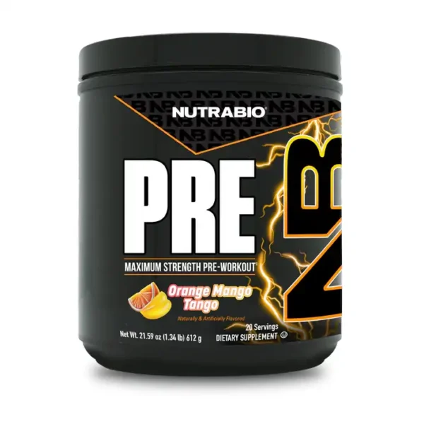 NutraBio PRE Workout Orange Mango Tango