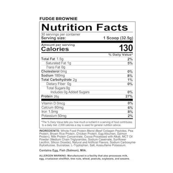 Redcon1 MRE Lite Supp Facts