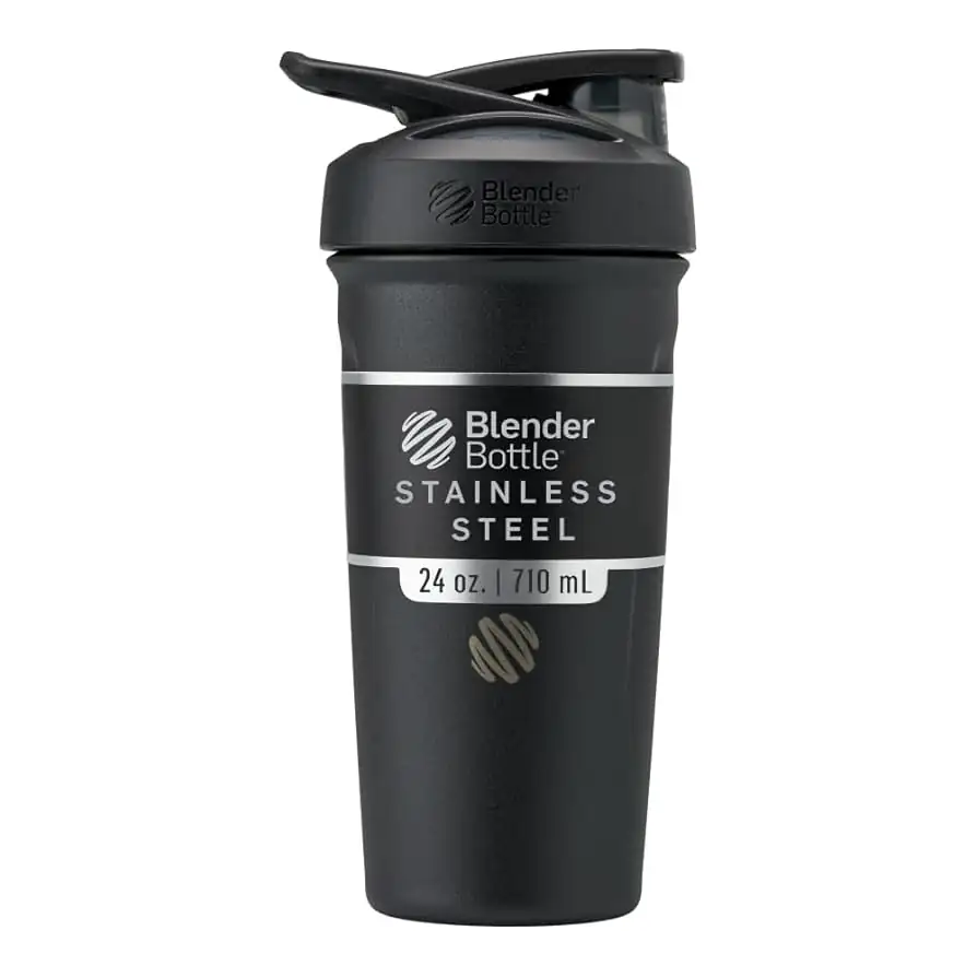 Blender Bottle Strada Insulated Stainless Steel Shaker 1 Blender Bottle Strada Black