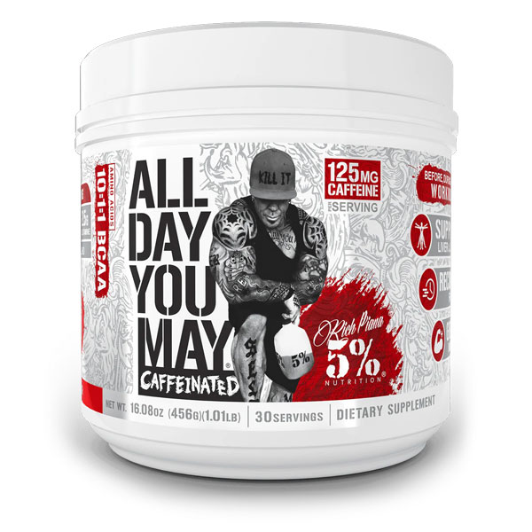 5% Nutrition ALL DAY YOU MAY Caffeinated