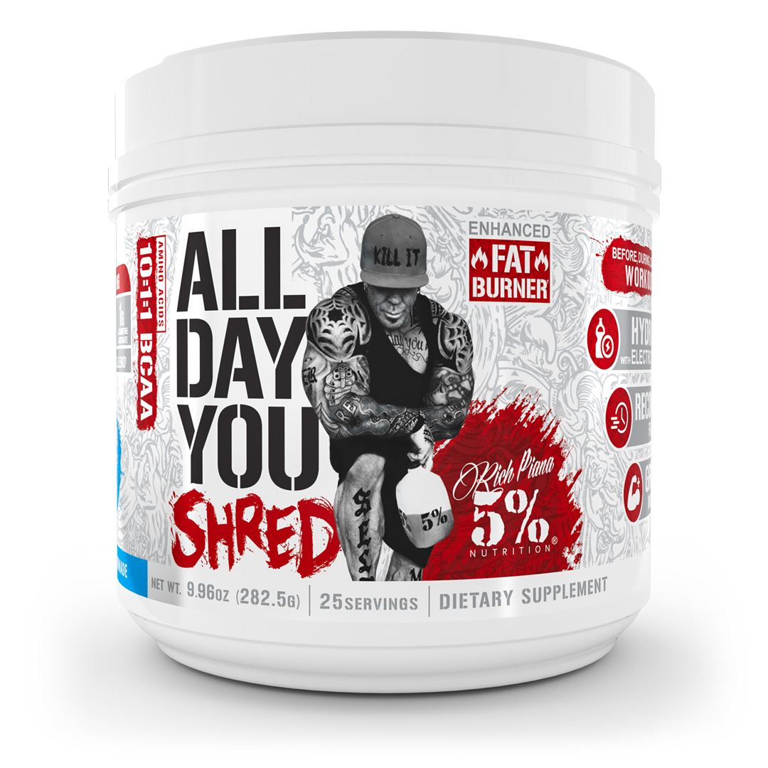 5% Nutrition All Day You Shred - Fat Burning BCAA Recovery Drink 1 5% Nutrition All Day You Shred - Fat Burning BCAA Recovery Drink