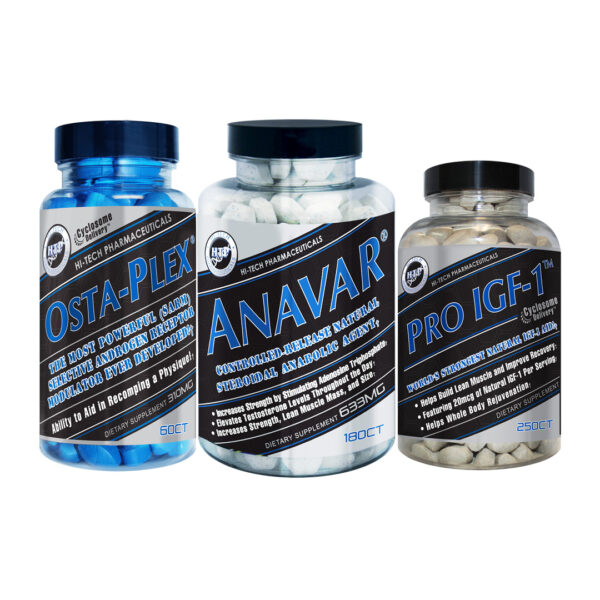 Hi-Tech Pharmaceuticals IGF, Osta-Plex, Anavar Stack