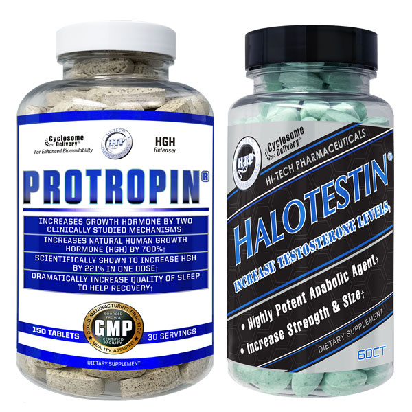 Hi-Tech Pharmaceuticals Protropin and Halotestin Size Stack