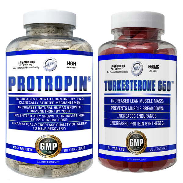 Hi-Tech Pharmaceuticals Protropin and Turkesterone Mass Stack