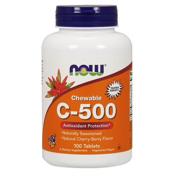 now c-500 chewables 100 tablets