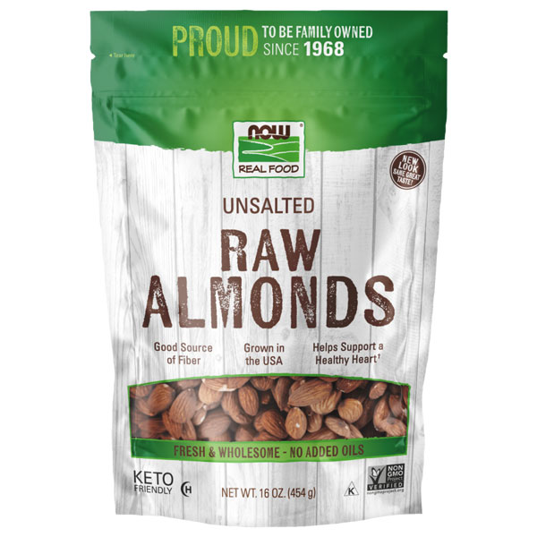 NOW Unsalted Raw Almonds