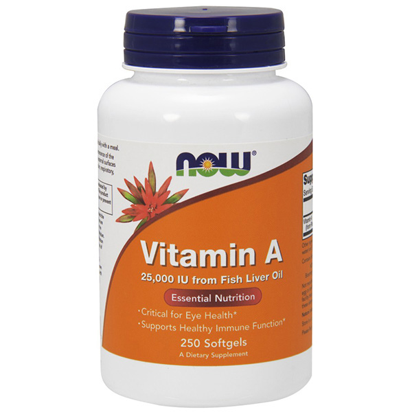now vitamin a 250 softgels
