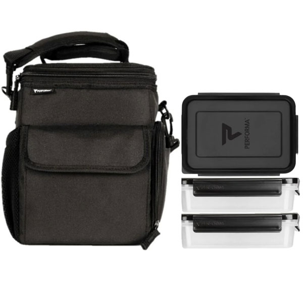 Performa 3 Meal Bag Black on Black