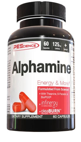 PES alphamine caps