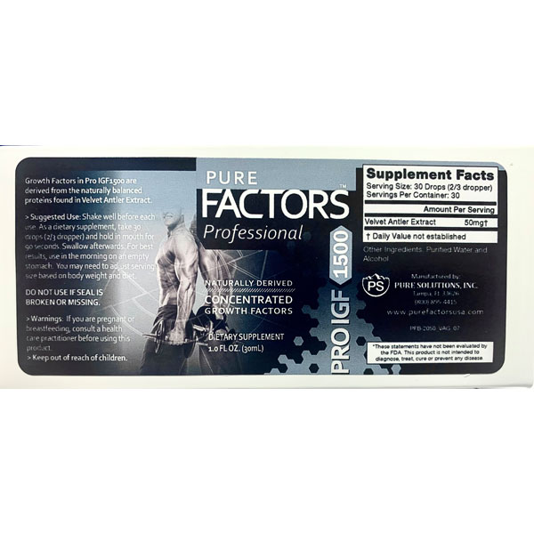 Pure Solutions Pro igf 1500