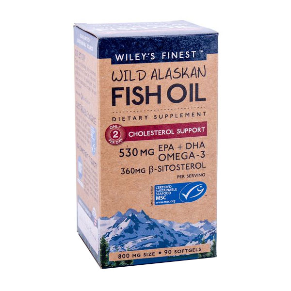 Wiley's Finest Wild Alaskan Fish Oil Cholesterol Support