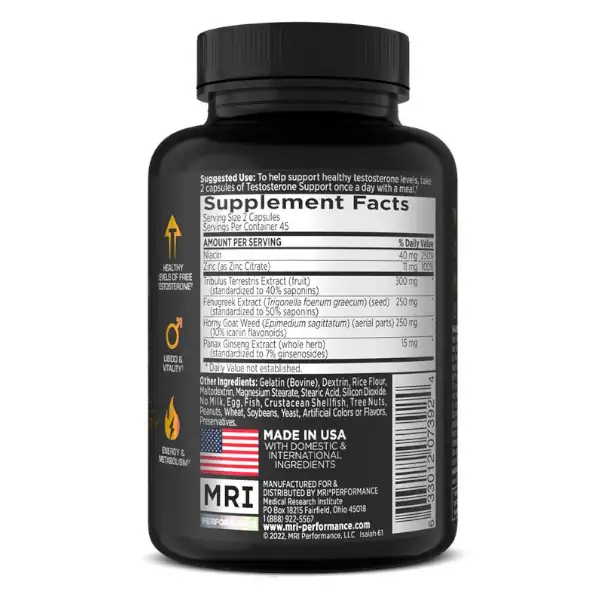 MRI TRT Support Supp Facts