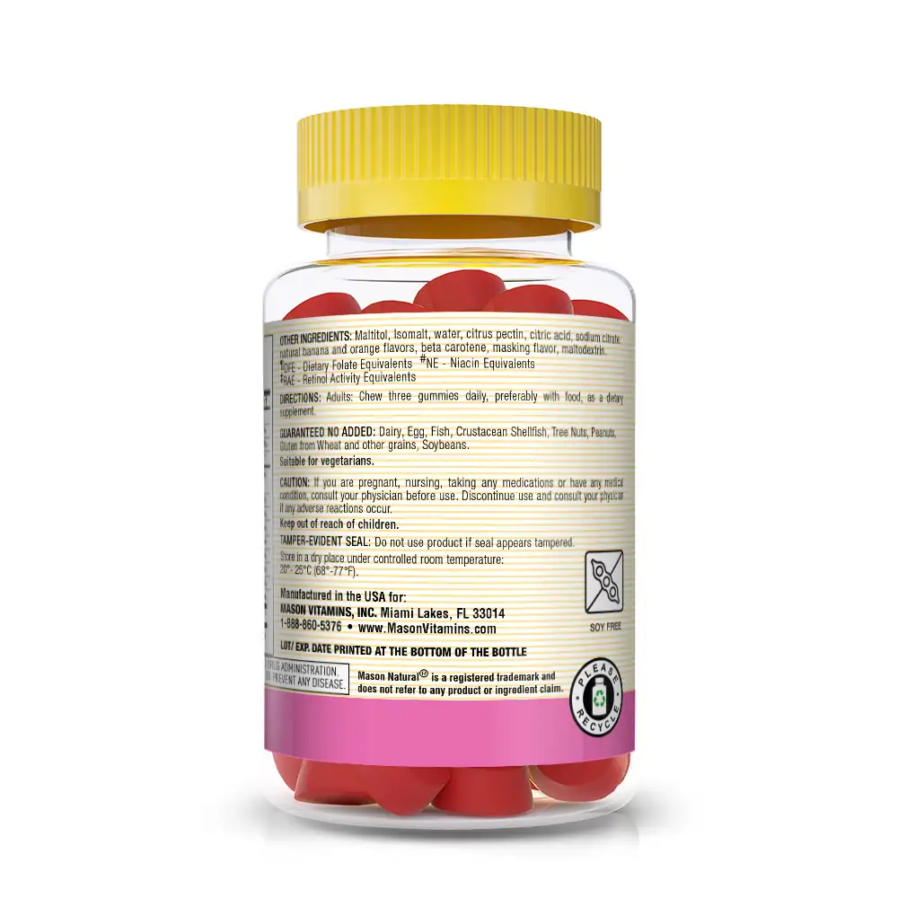 Mason Natural Prenatal Multivitamin (BOGO) 3 Mason Natural Prenatal Gummies Directions