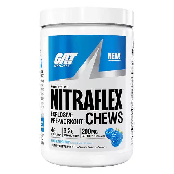 GAT Nitraflex Chews Blue Raspberry