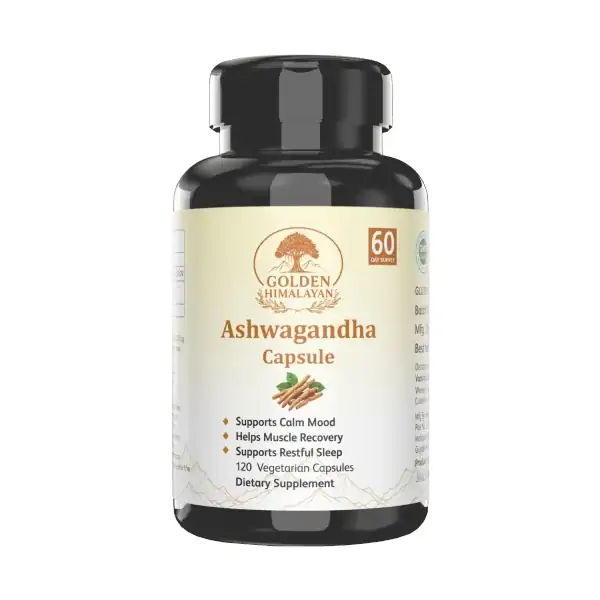 Golden Himalayan Organic Ashwagandha Capsules