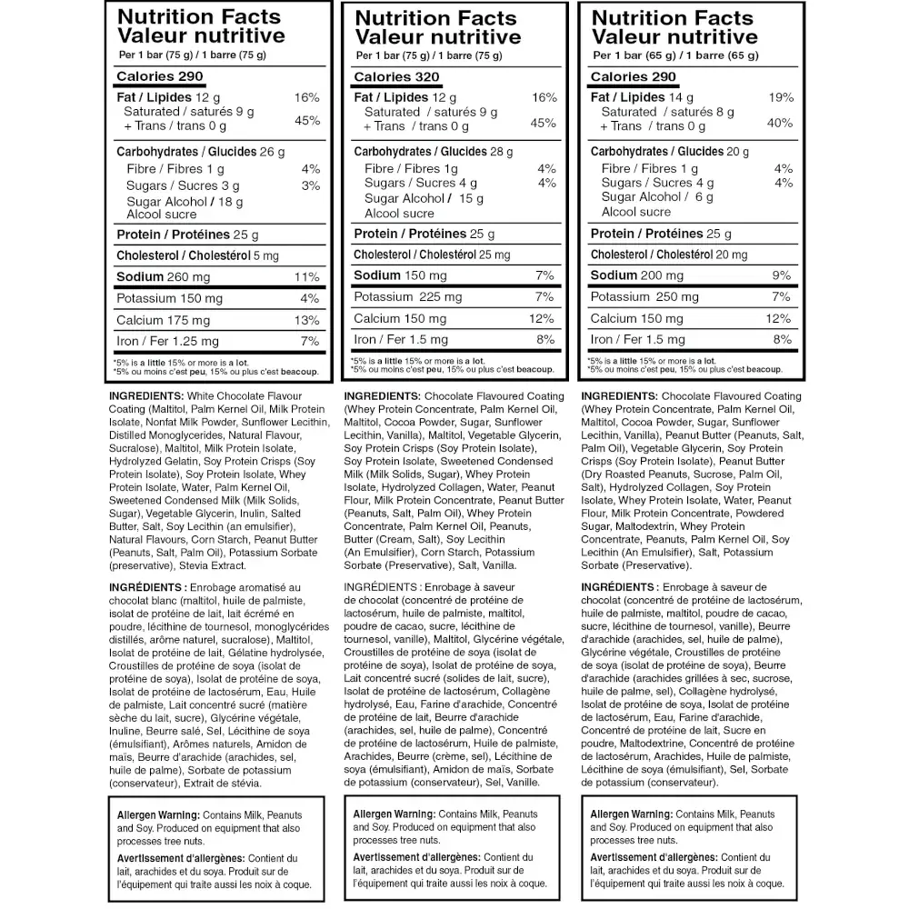 Mammoth Bar Supp Facts